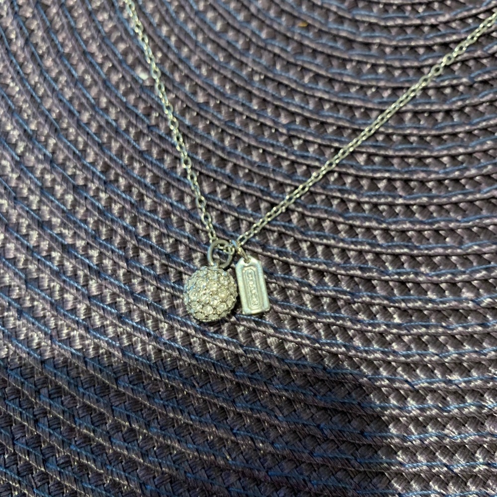 Coach pave ball necklace - Picture 2 of 3